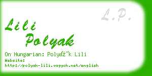 lili polyak business card